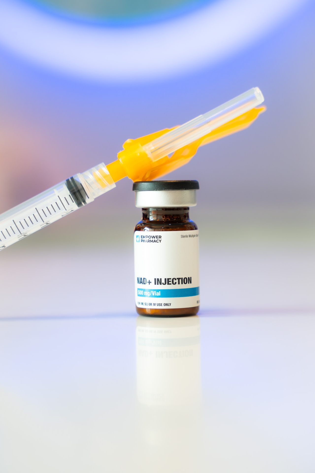 Medical-Grade NAD+ — Precision-dosed NAD+ prepared for IM, SQ, or IV use at iCRYO Daniel Island