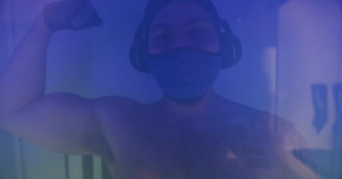 Athlete recovering with whole-body cryotherapy at iCRYO Daniel Island in Charleston, SC